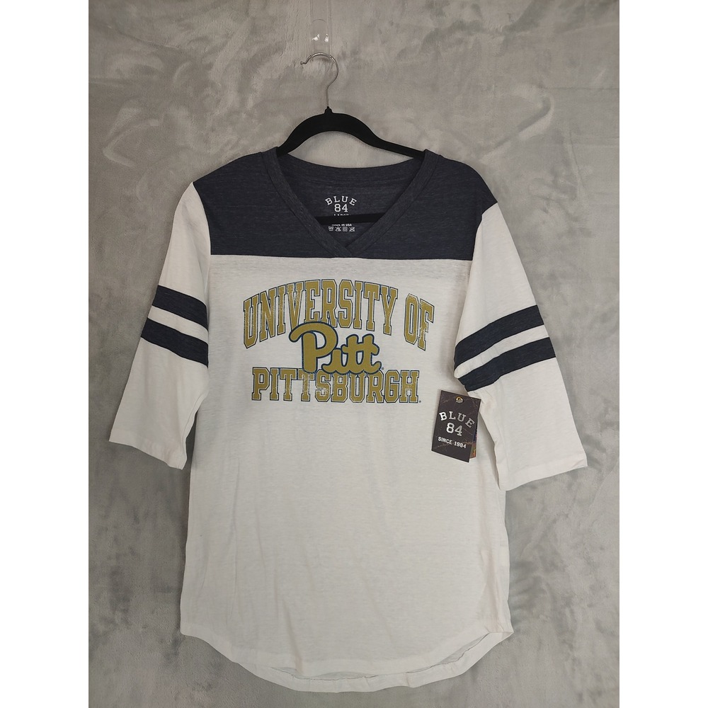 University of Pittsburgh Blue 84 Womens T-Shirt Large‎ Pitt Panthers Tee